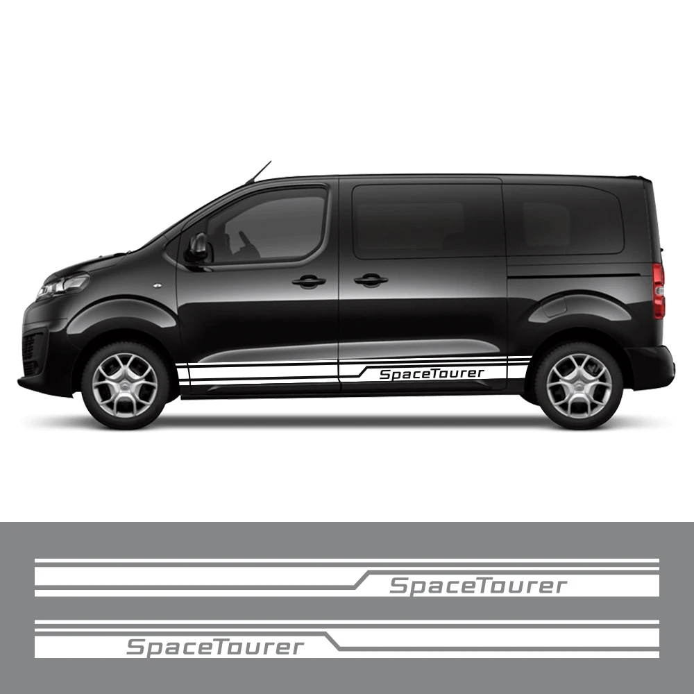 Car Door Side Stickers For Citroen Spacetourer E C4 XS M XL MPV Camper Minivan Van Graphics Decor Decal Auto Tuning Accessories