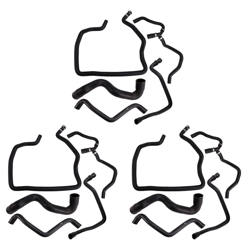 

NEW-15Pcs Car Radiator Cooling System Hose 1754838 7M51-8274-JC For Ford Focus 2012-2018 Coolant Water Pipe 7M51-8274-JB