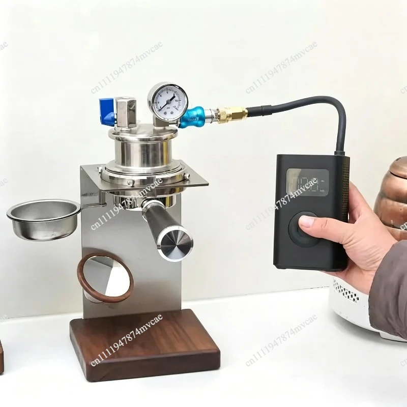 Pneumatic 58mm Handle Coffee Machine Camping Coffee Machine Air Pump Portable Espresso Machine High Pressure Extraction Espresso