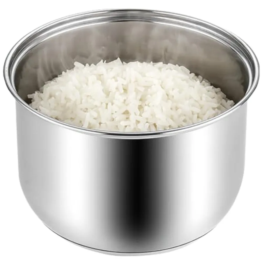 

Rice Cooker Replacement Pot Compatible with Aroma ARC-150SB ARC-5200SB Stainless Steel Non-Stick Inner Pot Durable Design Even
