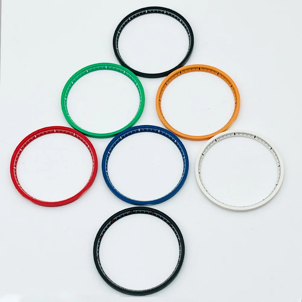 

31.3mm SKX6105 Plastics Chapter Ring Fit For 6105 Turtle SRPE Watch Case Inner Ring Black White Green Red Watch Chapter Ring