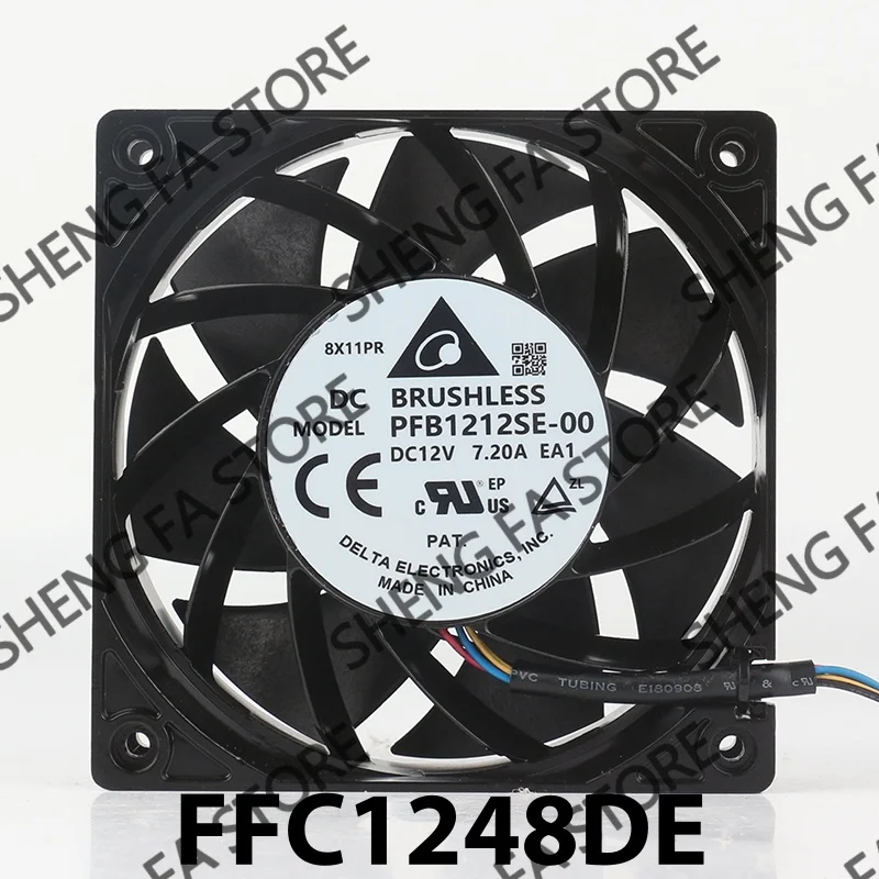 Dual Ball Bearing 4-wire PWM High air Volume Delta 12V 24V DC 48V 0.75A AC EC 12038 120x120x38MM 12CM FFC1248DE-S41P Cooling Fan