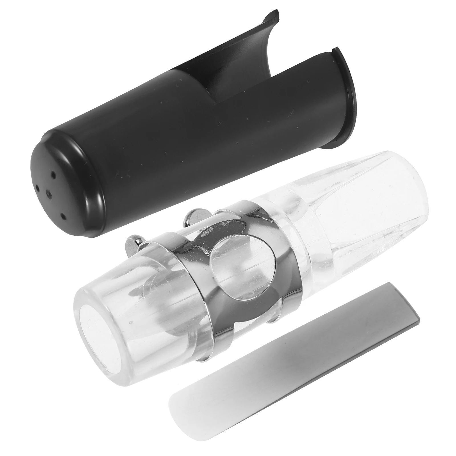 

Saxophone Mouthpiece Alto Soprano Tenor Accessories Metal ABS Clips Reed Cap Wind Instrument Parts Replacement