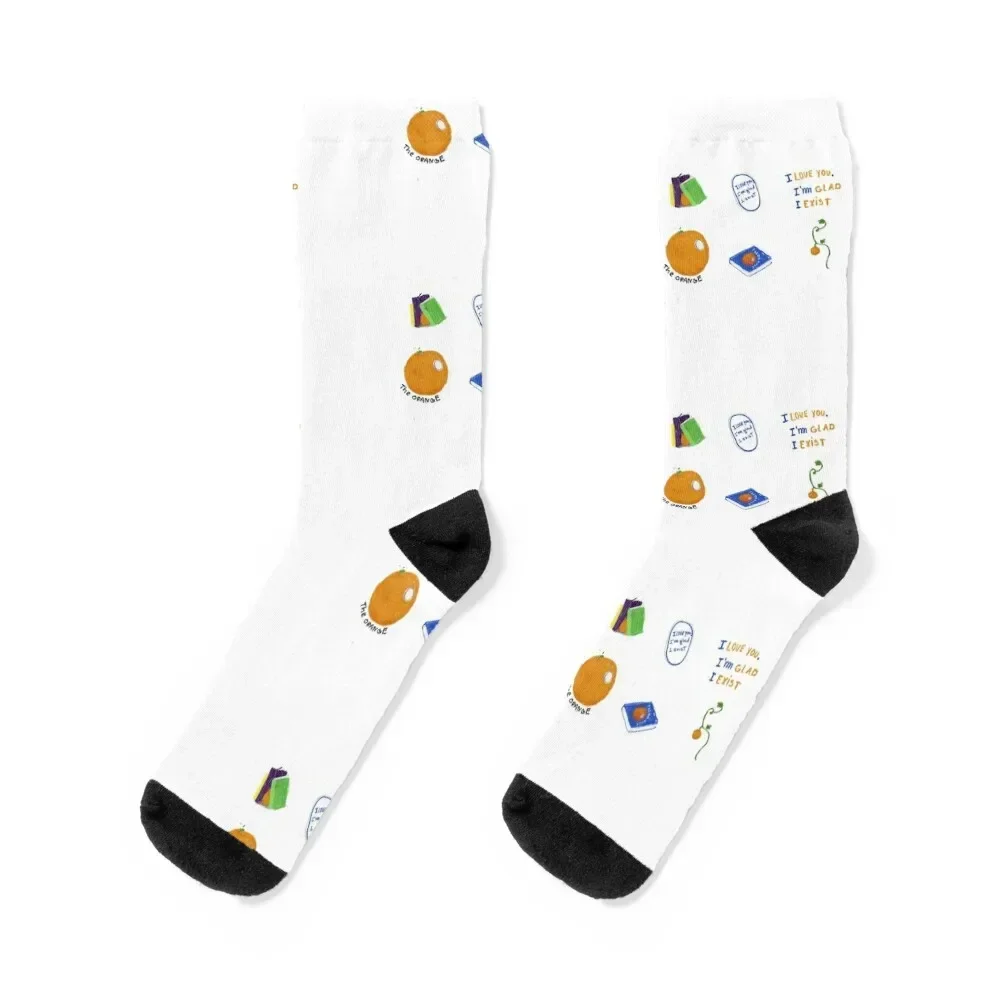 

The orange - wendy cope Socks loose luxury hip hop sports and leisure Designer Man Socks Women's