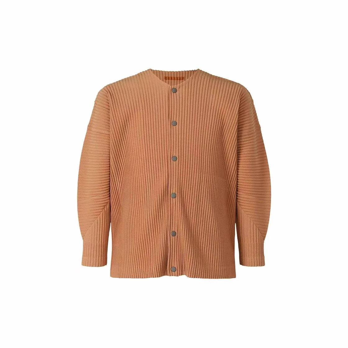 Miyake Summer 2025 New Cardigan Shirt Pleated Jacket Fashion Pleated Trend Business Commuter Versatile Casual Pleats Top