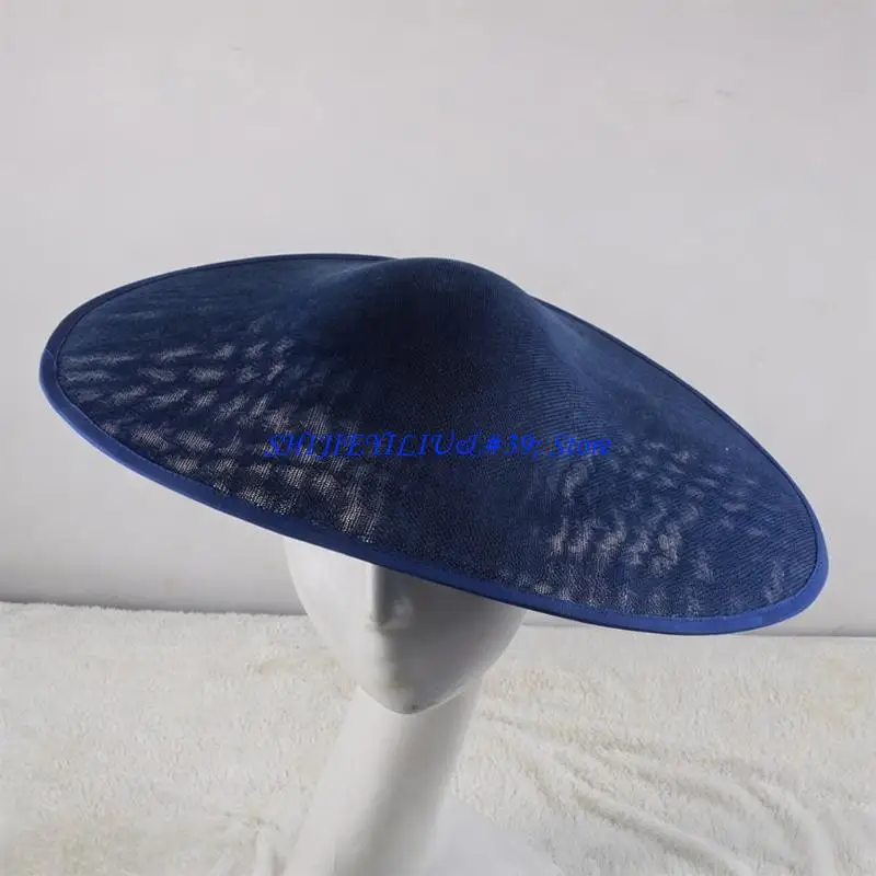 E21F Lady Fascinator Hat Base Millinery 44cm Diameter For DIY Crafting Event And Special Occasions