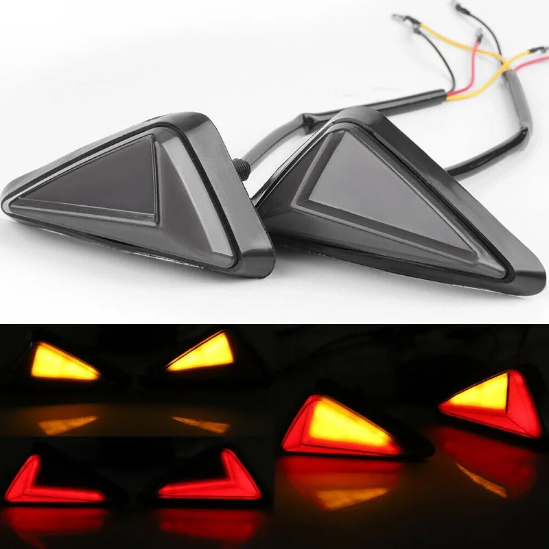 

Motorcycle Led Turn Signal Indicator Light Indicators Blinker Flasher Flush Mount For Honda/Kawasaki Accessories