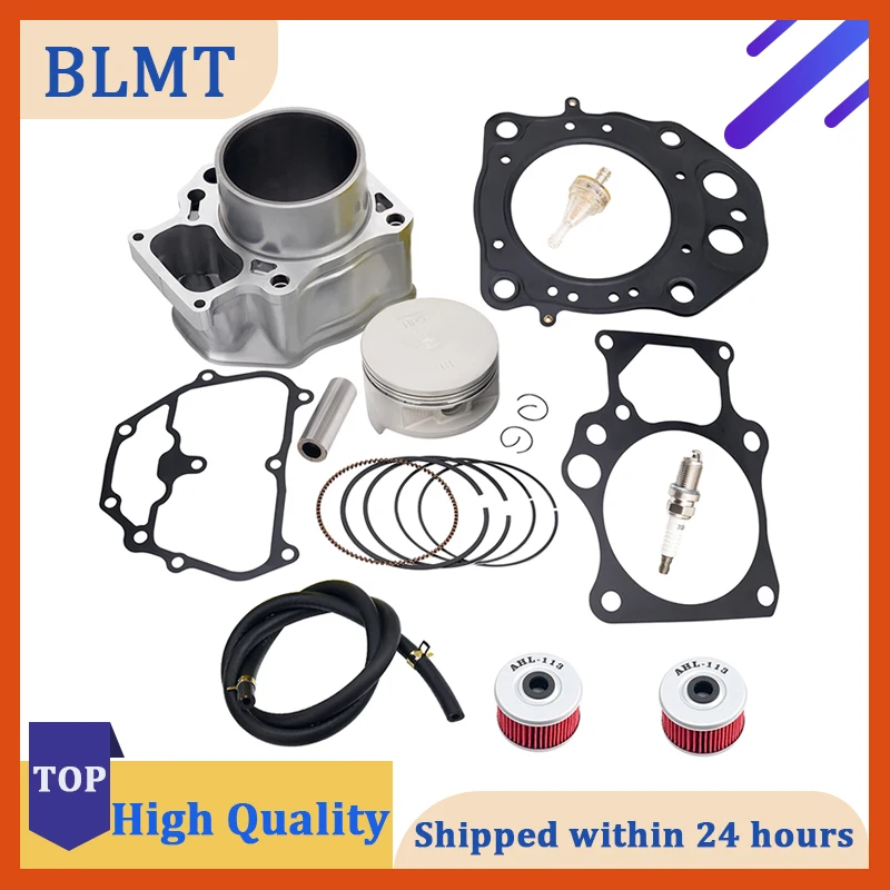 Motorcycle 86.5mm Cylinder Piston Ring Gasket Top End Kit For Honda TRX420 Rancher 420 2007-2020 12100-HP7-A00 13101-HP5-600