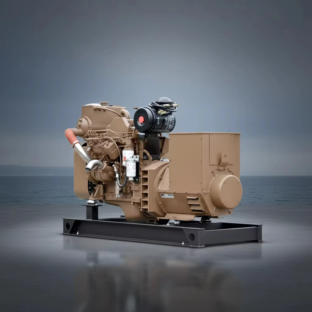 For Cummins Marine Diesel Generator 50kW 55kW 60kW 60kVA 3 Phase 380V 400V Silent Emergency Backup Genset