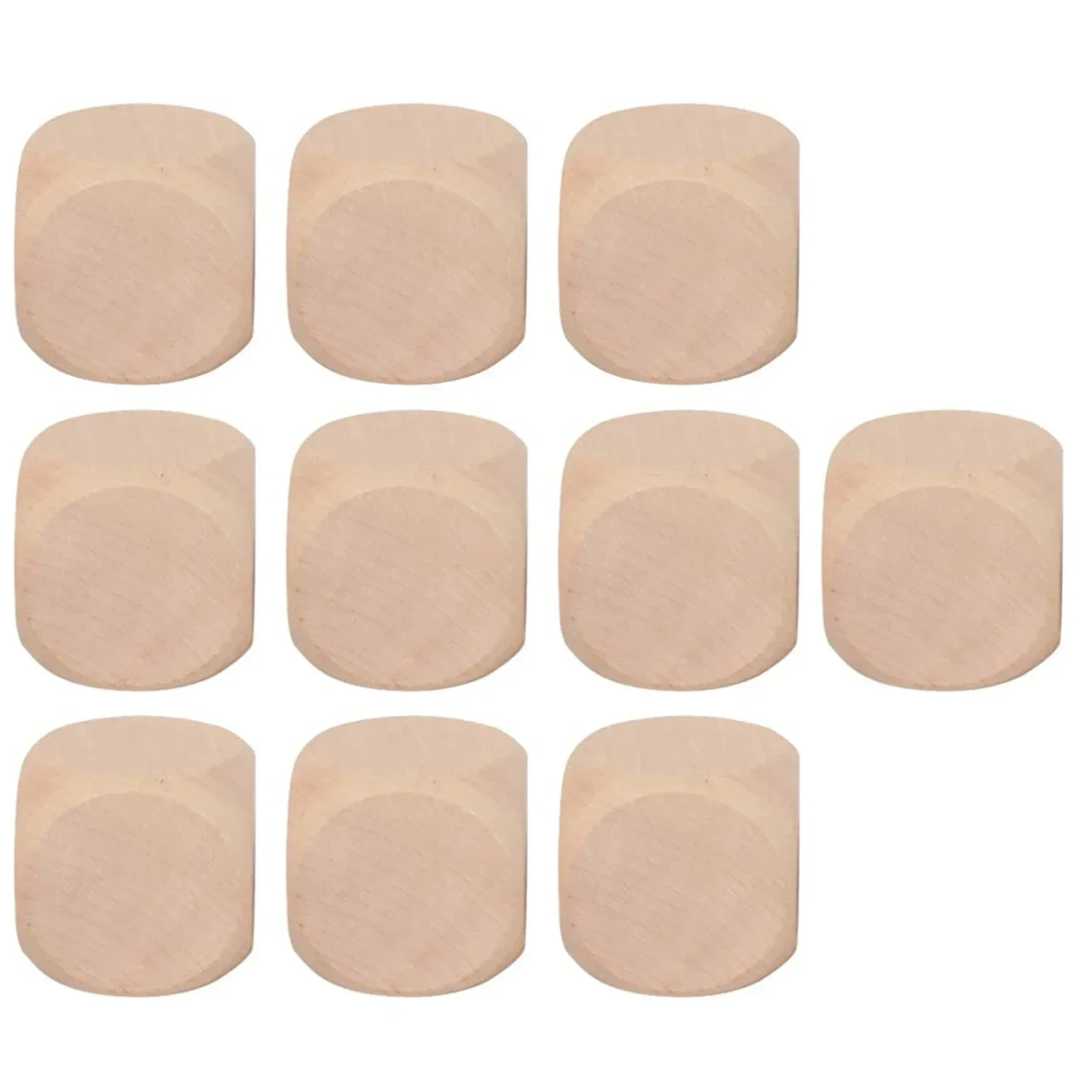 Unleash Your Creativity Set Of 10 Blank Wooden Dice Cubes For Unique DIY Crafts And Custom Designs Various Sizes Available