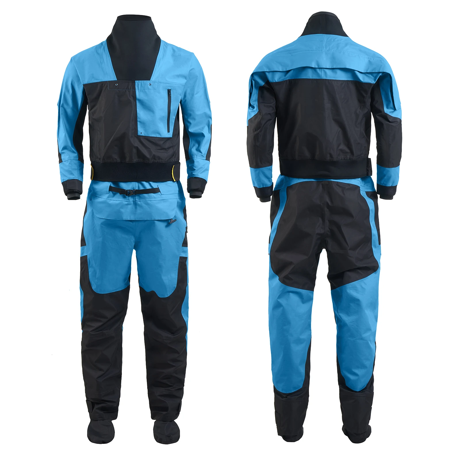 Outdoor sports suit dry clothes latex collar cuff Breathable  Three-layer Waterproof Material Kayaking Surfing Paddling