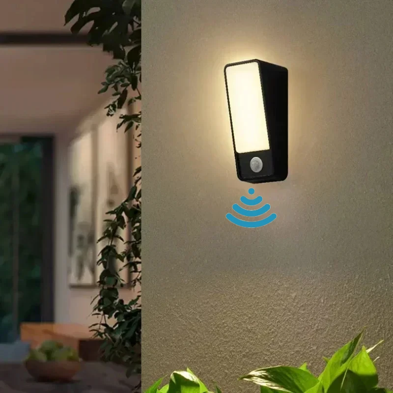 

Outdoor Wall Light LED Motion Sensor Waterproof Wall Decoration Patio Aisle Body Sensor Light Corridor Balcony Minimalist Sconce