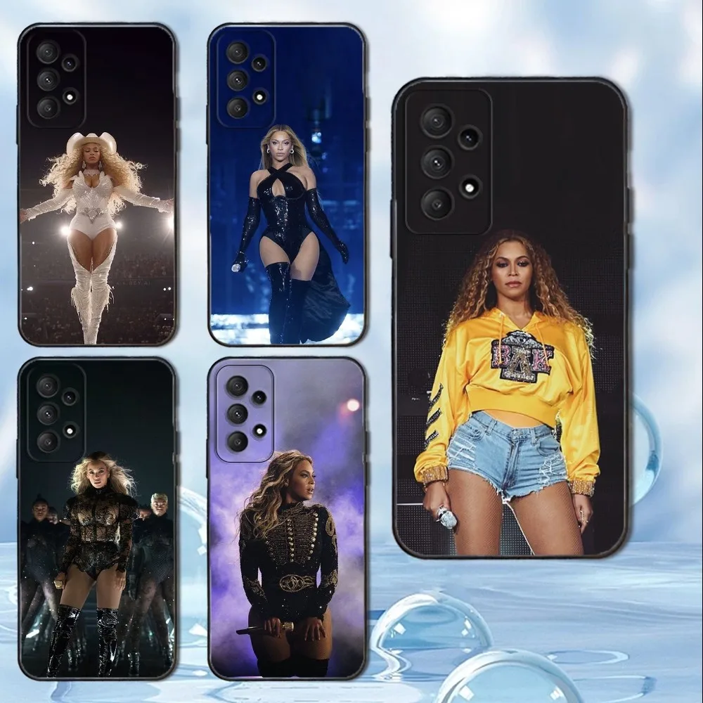 

Beyonce Hot Singer Phone Case For Samsung Galaxy A13,A21s,A22,A31,A32,A52,A53,A71,A80, Soft Black Cover