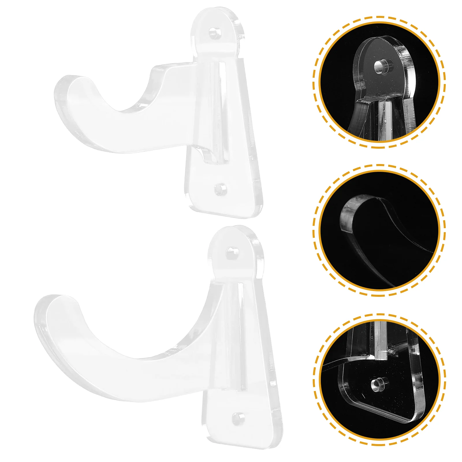 Baseball Bat Wall Mount Bracket Display Holder Support for Home Creative Acrylic Stand