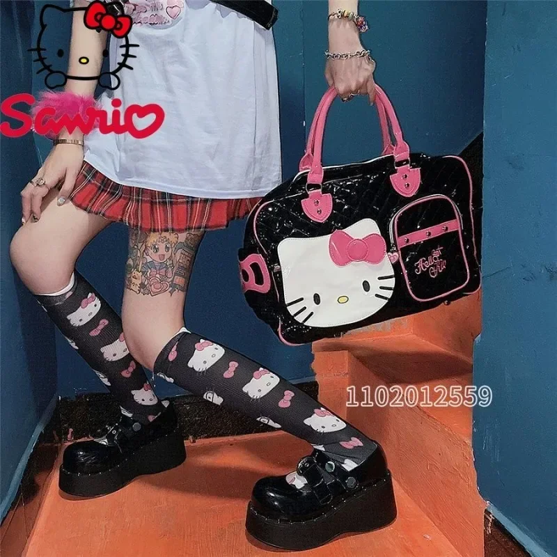 Sanrio Hello Kitty New Women's Travel Handbag Luxury Brand Women's Handbag Large Capacity Cartoon Women's Bag Fashion Tote Bag