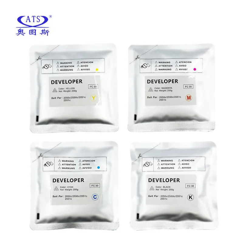 

4PCS/Set FC30 Developer Powder For TOSHIBA E-Studio FC30 2050c 2550c 2051c 2551c FC-30 Copier Spare Parts