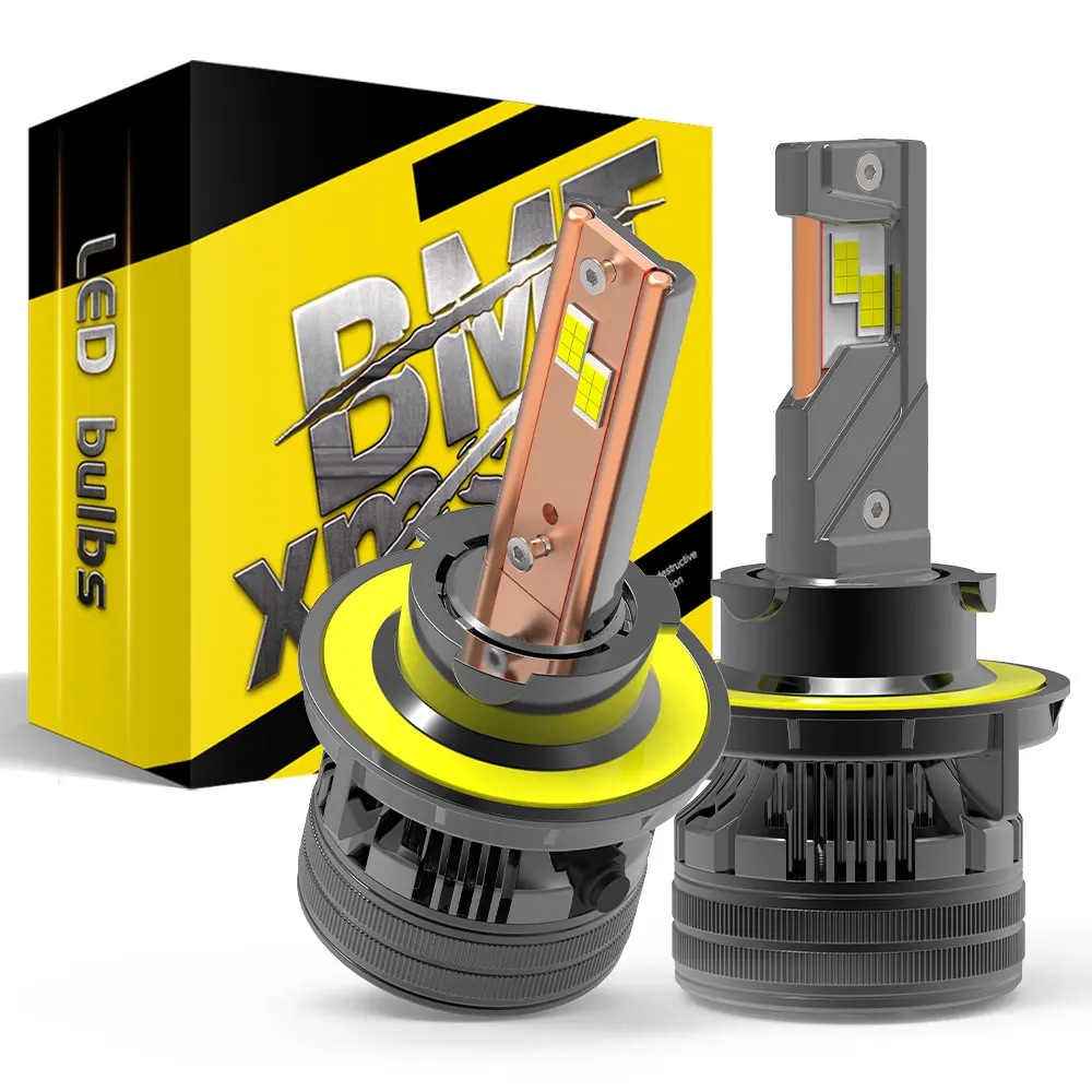 BMTxms 2 SZT. Q7 9008 H13 9007 HB5 H4 LED Reflektory Drogowe Mijania H1 H7 H8 H11 9005 HB3 9006 HB4 Bez Błędu Lampy Przednie Przeciwmgielne Światła DRL