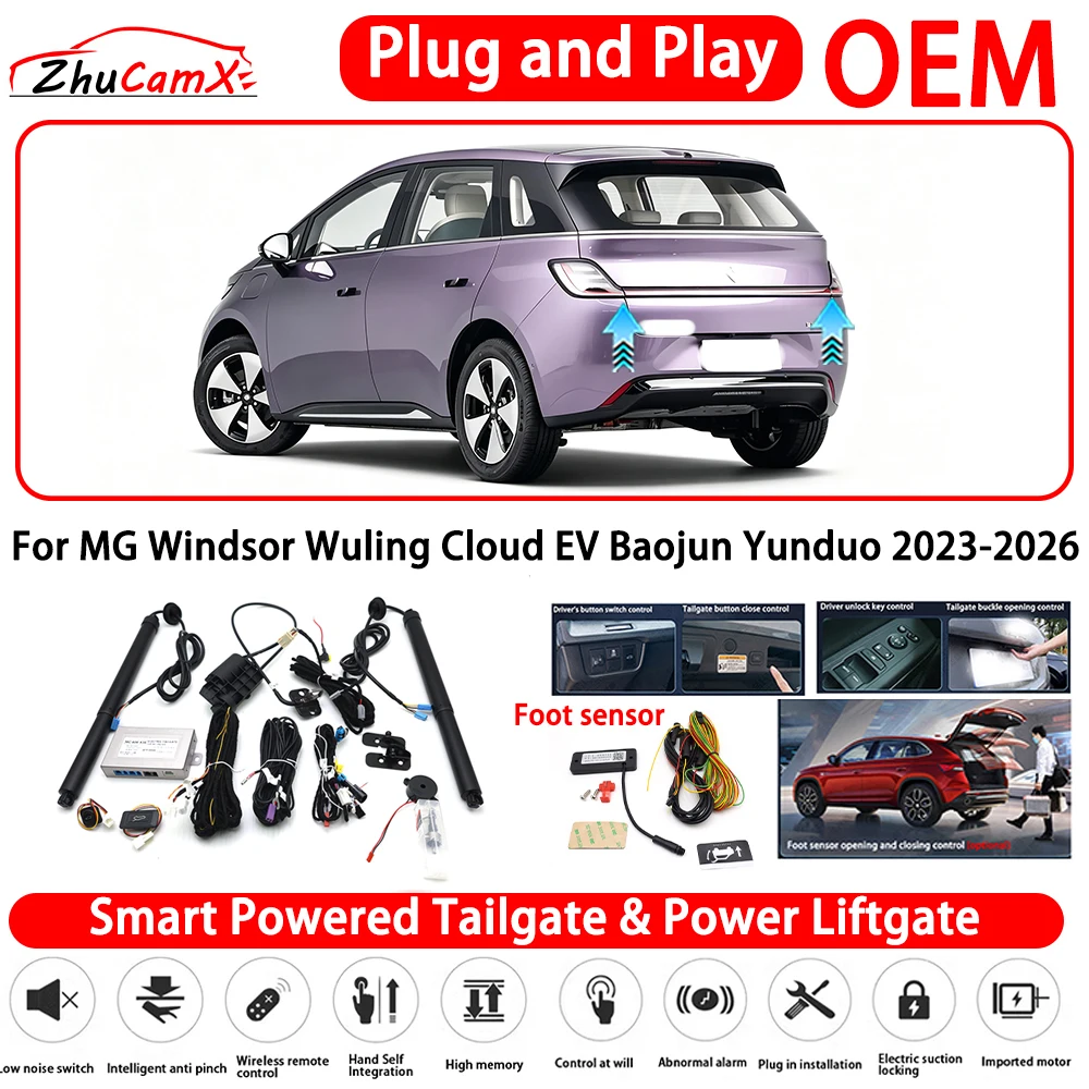 for MG Windsor Wuling Cloud EV Baojun Yunduo 2023-2026 OEM Smart Powered Tailgate Power Liftgate Automatic Rear Trunk Tailgate