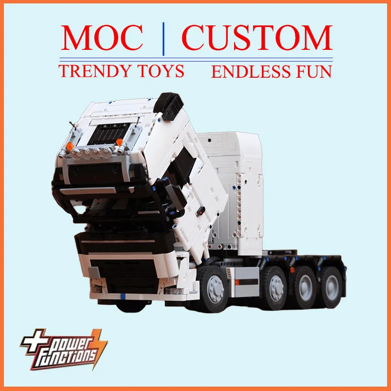 Specially Customized MOC 8X6 Heavy-Duty Tractor Technic Model - Trendy Educational Toys - Fun Building Game Set Holiday gifts