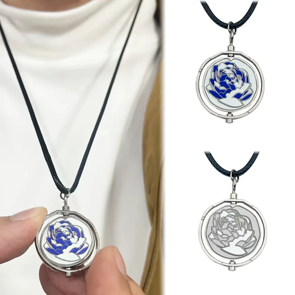  غامض الموسم 2 Ekko الدورية المفاتيح أنيمي مسحوق الأزرق الوردي ارتفع قلادة Jinx تأثيري هدية المفاتيح الهدايا الزخرفية #1