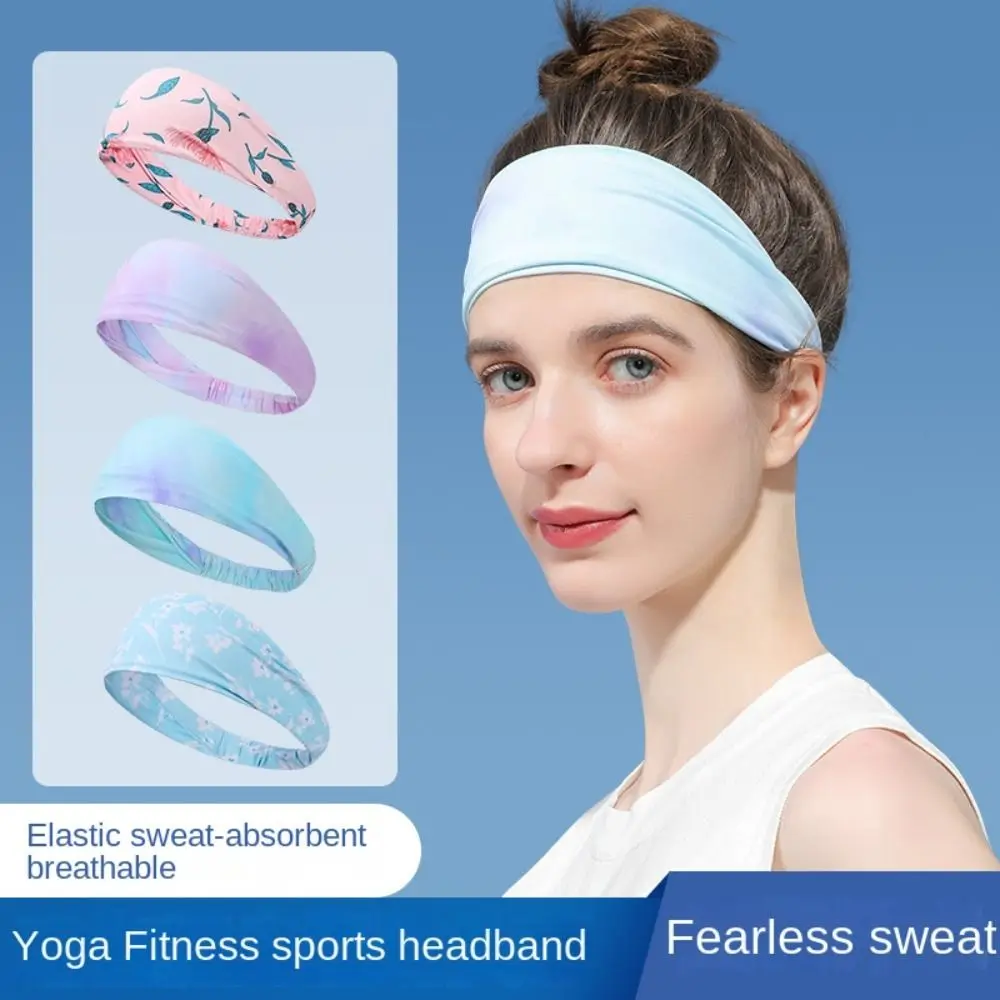 

Elasticity Yoga Headbands Polyester Fibre/Spandex Breathable Yoga Sweatband Durable Soft Yoga Hair band Playing Basketball