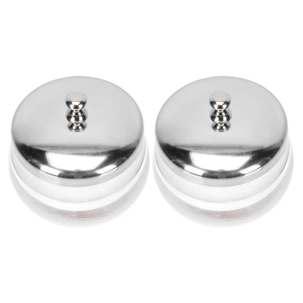 2Pcs Glass Nail Art Liquid Cup Exquisite Design Transparent Durable Mixing Washing Tool for Manicure Enthusiasts