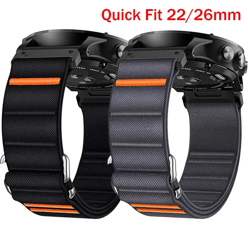 Quick Fit 26mm 22mm Strap For Garmin tactix 8 AMOLED Fenix E 8 7X 7 6 6X/Epix Pro Gen 2 51mm 47mm Descent Mk3i 51mm Bracelet