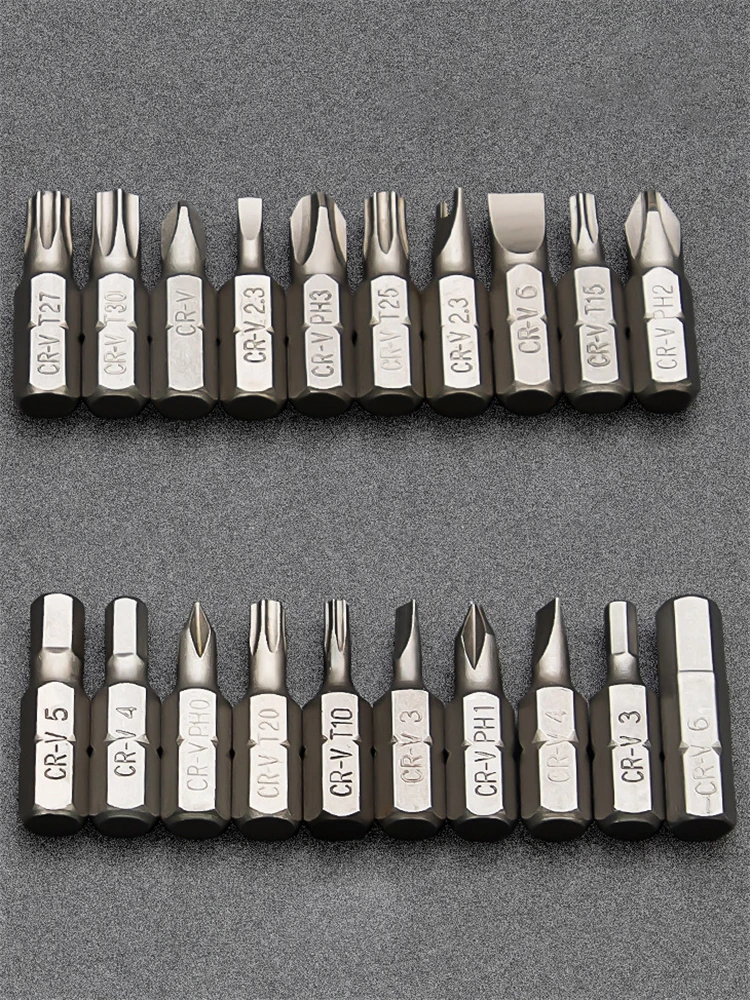 Hi-Spec 1/4 5-10mm Ratchet Screwdriver Bit Set Multifunctional Magnetic Bit Driver Holder Handle Slotted Hex Torx Phillips Bit
