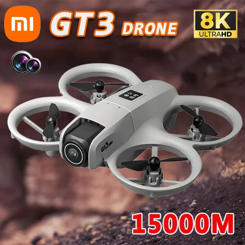 Xiaomi GT3 Drone 8K 5G GPS Professional HD Aerial Photography Remote Control Aircraft HD Dual Camera Quadcopter Toy UAV 15000m