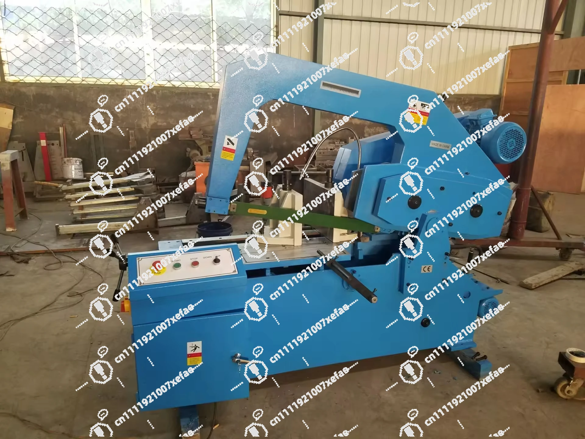 HS7150 Power Hydraulic Hacksaw Machine Band Saw Horizontal Design for High Efficiency Metal Steel Cutting Round Steel Cutting