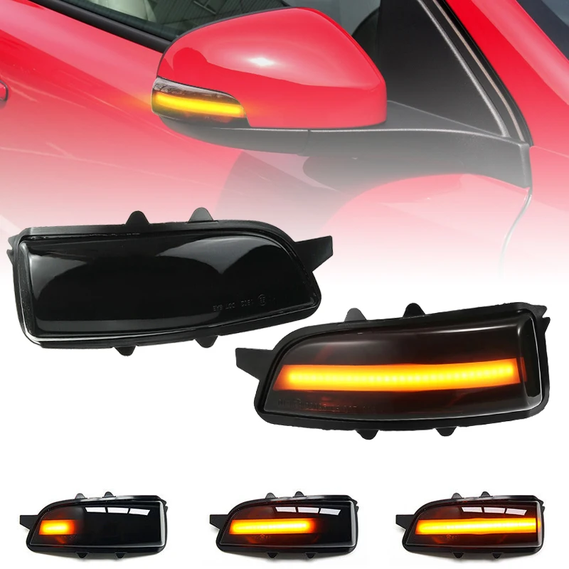 

For Volvo C30 C70 S40 V40 V50 V70 S60 Smoked Lens LED Side Mirror Lamp Amber Side Rearview Dynamic Turn Signal Lights