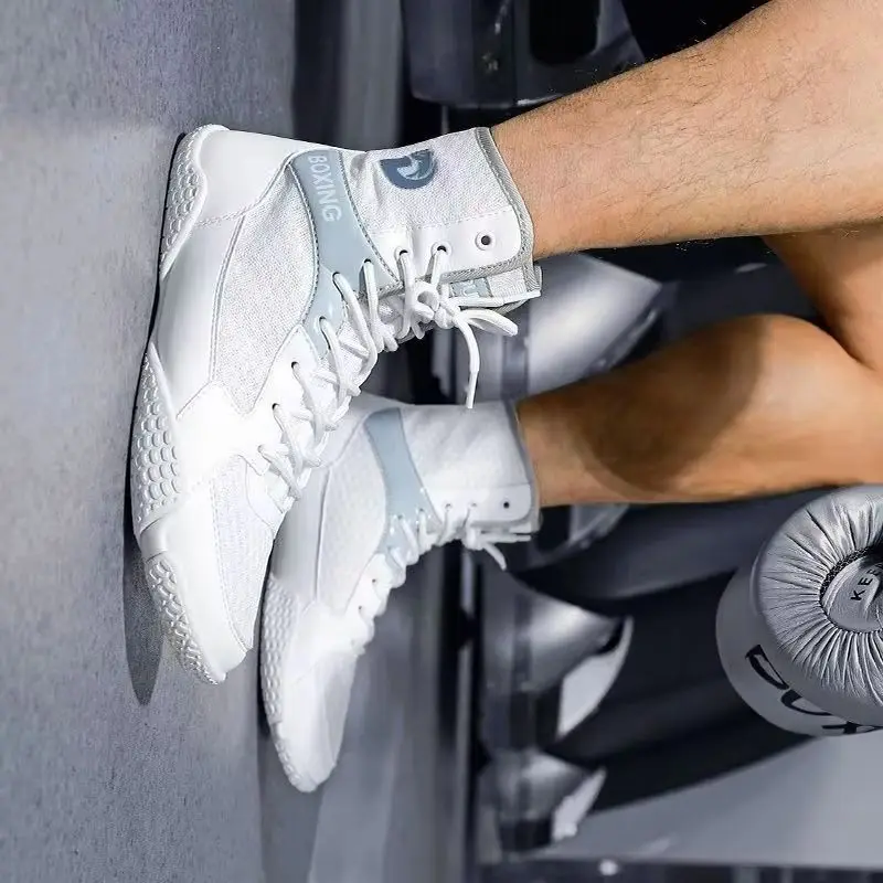 

Professional Wrestling Sneakers for Men Lace U Anti-Slippery Man Weight Training Shoes Comfortable Indoor Court Shoe Mens