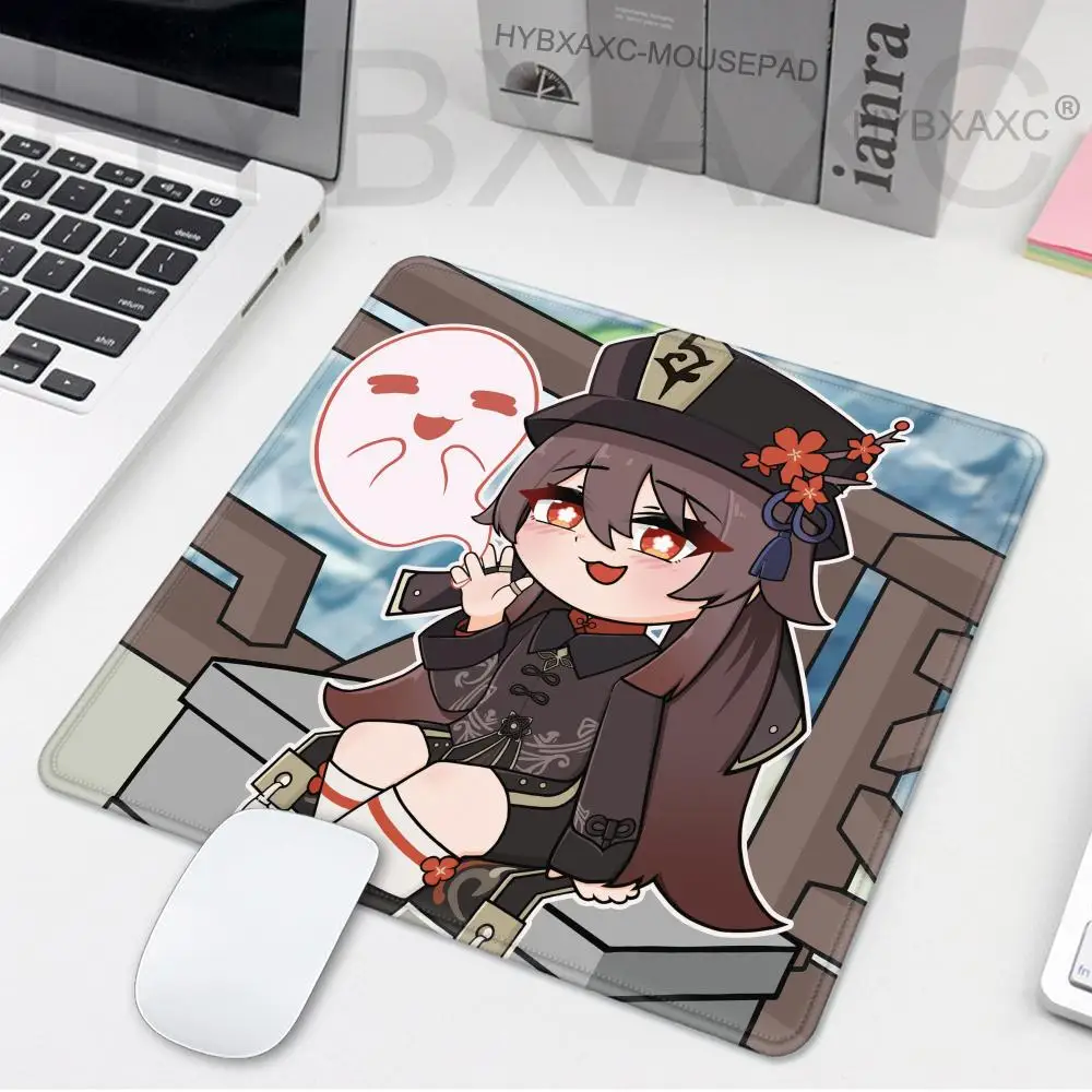 

Hu Tao Genshin Impact Mousepad Small LockEdge Mouse Pad For Gamers Computer Desk Pad Rectangular Anti-slip Rubber