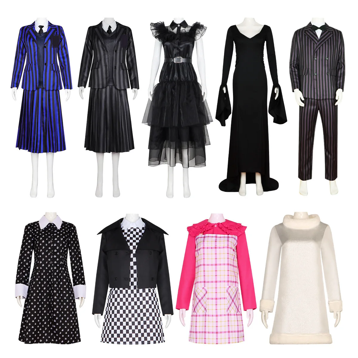 

Среда Адамс Косплей Костюм Папа Хэллоуин Представление Адамс Муха Костюм Женская Этническая Сценическая Одежда Традиционная Одежда