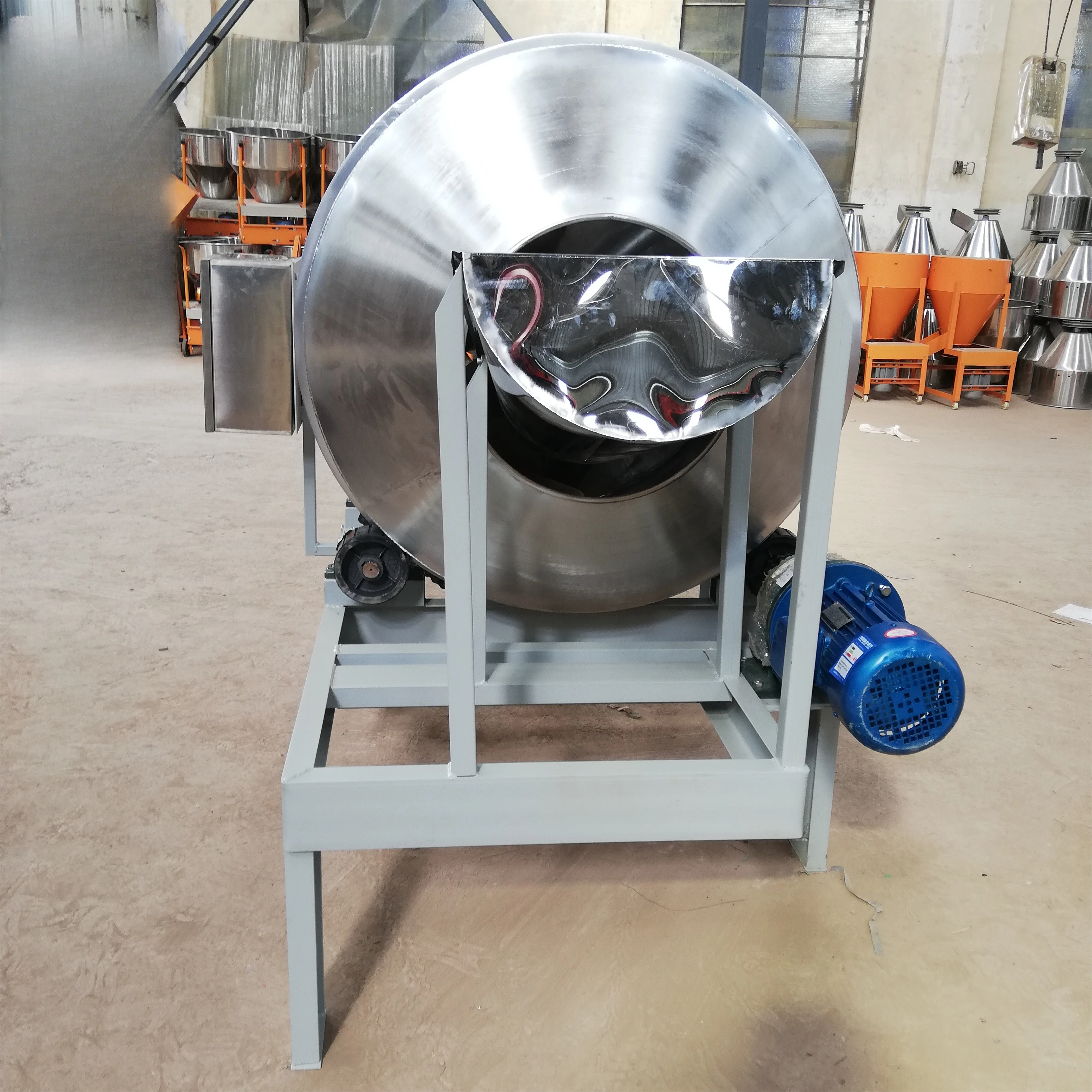 Electric Stainless Steel Drum Mixer Seed Mixer Drum Seed Coating Machine Grain Seed Treatment Machine