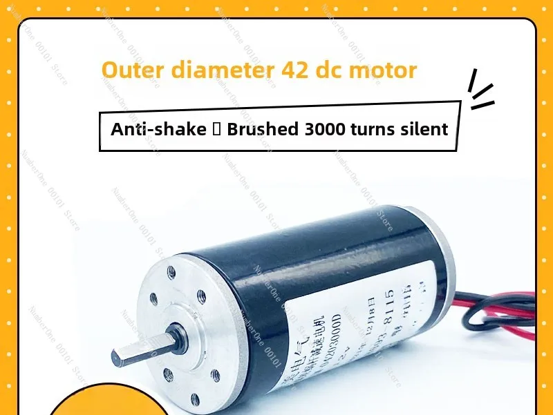 JM42mm DC motor Mini small motor 12v electric 3000 rpm door and window automatic remote control screw small motor