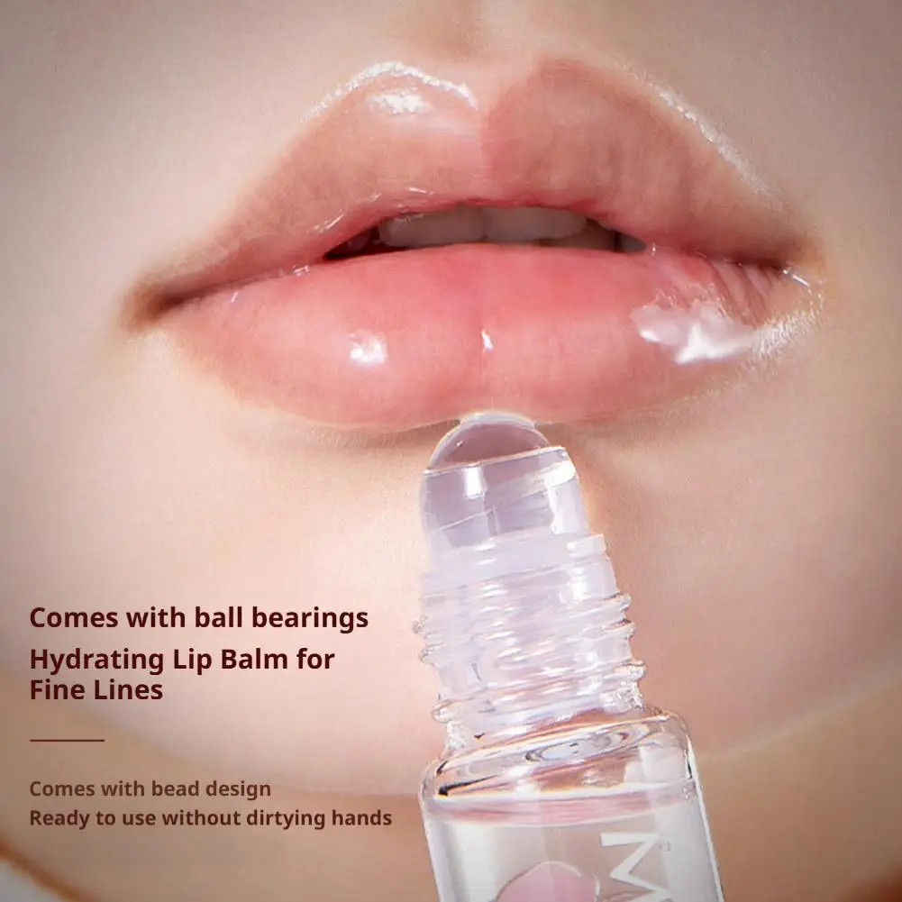 1/2/3PCS Crystal Rolling Ball Lip Oil Moisturizing Hydrating Lip Care Lip Tint Lip Balm, Long Lasting & Nourishing Plumper Lip G view 3