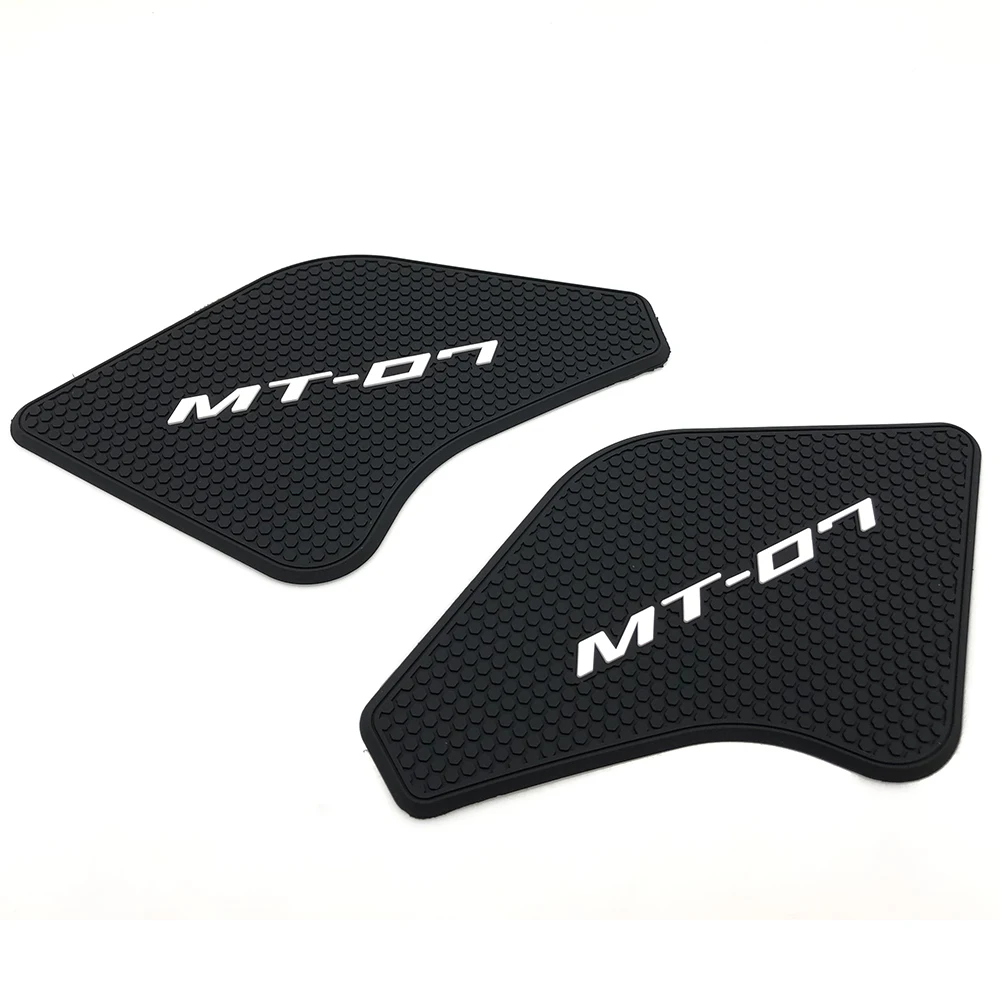 Motocicleta Fuel Tank Pad Adesivo, Side Gás Knee Grip Protector, Decalques de Tração para Yamaha MT 07, MT07, MT-07, 2021, 2022, 2023