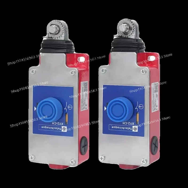 XY2CH13250/XY2CH13270/XY2CH13270H29 Rope Pull Switch: Emergency Stop Steel Wire Lanyard, IP65/IP67