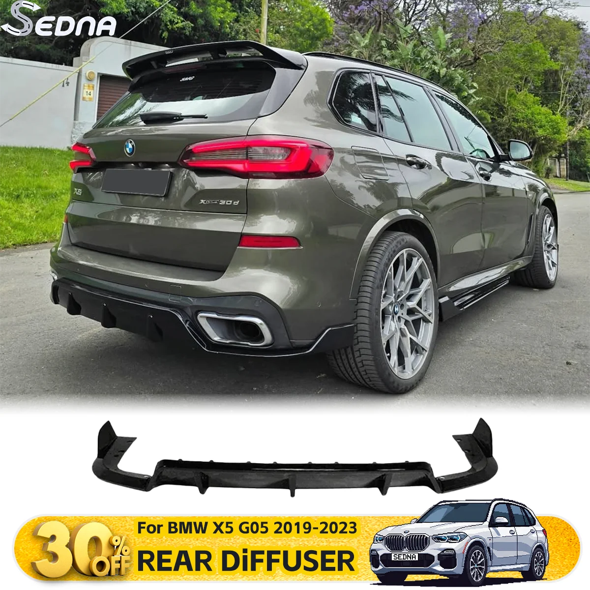 

Задний бампер, диффузор, сплиттер, спойлер для губ для BMW X5 G05 2019-2023, автотюнинг, внешние защитные детали, комплекты кузова, аксессуары