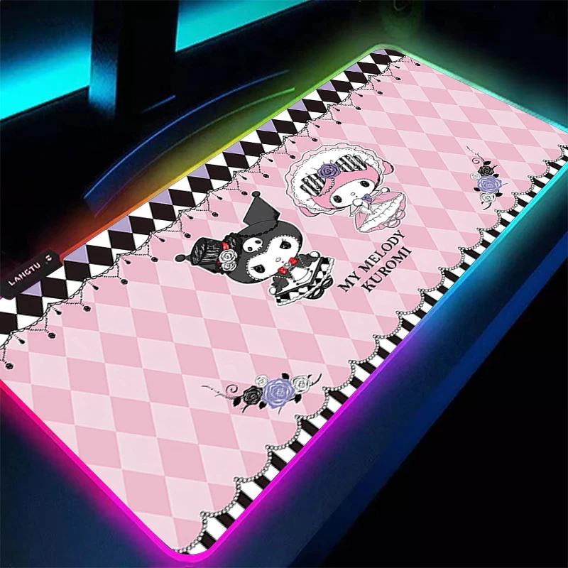 RGB Large Gaming Mouse Pad Kur - Pc Gaming Kuromi บทวิจารณ์และราคา