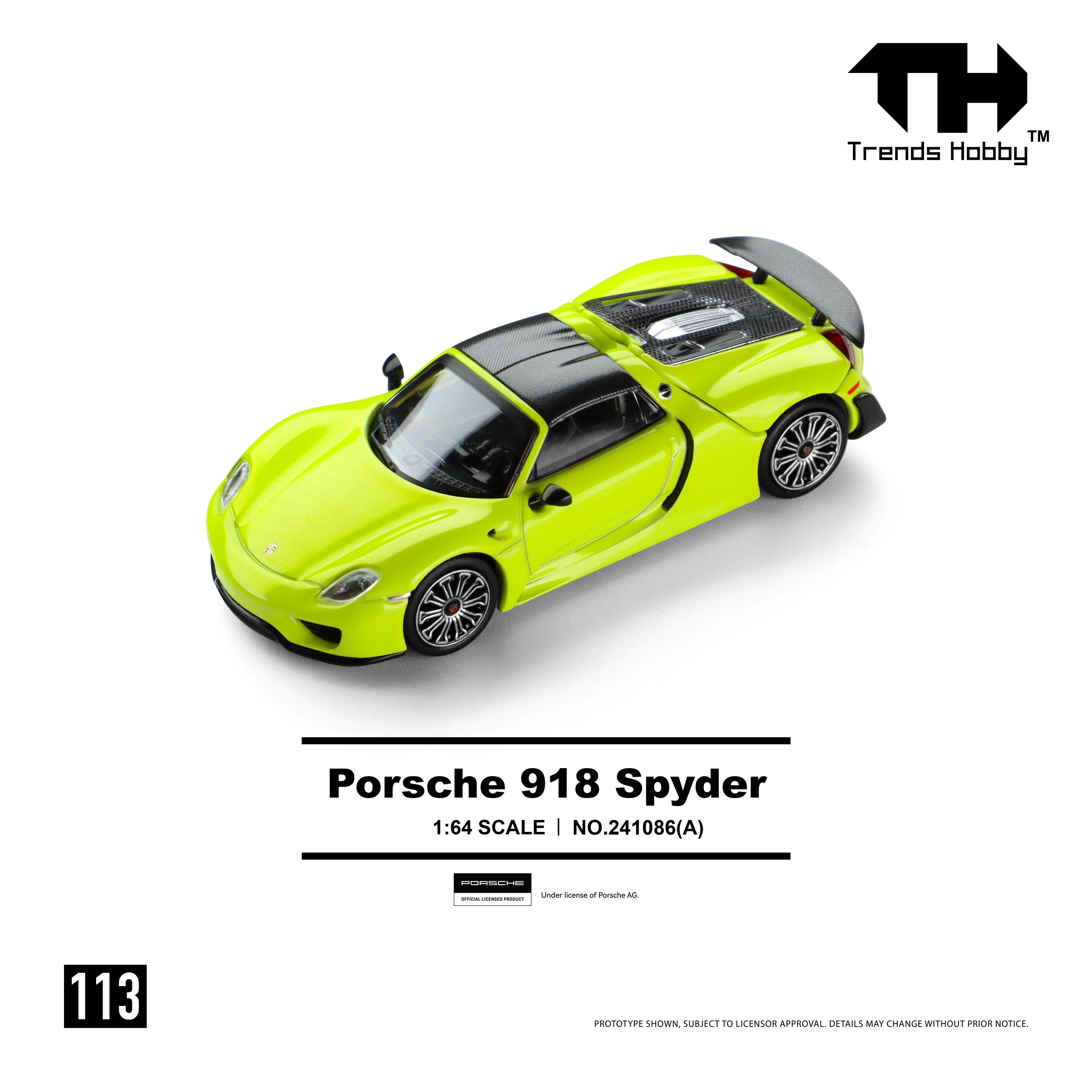 In Stock Trends Hobby 1:64 Porsche 911 GT3 R 2025 LeMans 24H LMGT3 Winner #92-Manthey 1st Phorm Alloy Die Casting Car Model