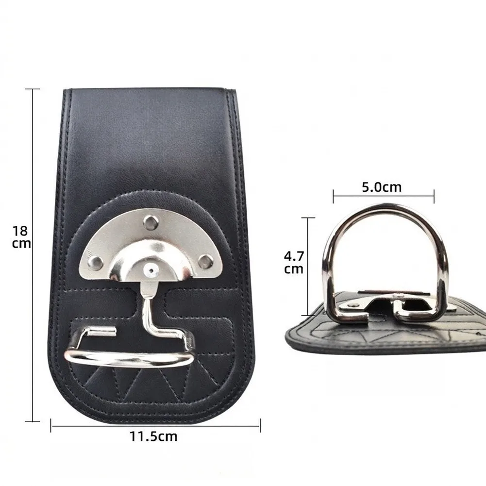 Swinging Hammer Holder For Tool Belt Secure Metal Loop Organizer For Construction Workers And DIY Enthusiasts Black