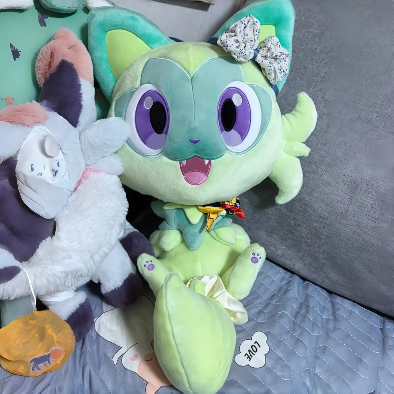 brand-new-pkm-sprigatito-plush-doll-pillow-stuffed-animal-anime-figure-toy-collectible-exquisite-craftsmanship-birthday-gift