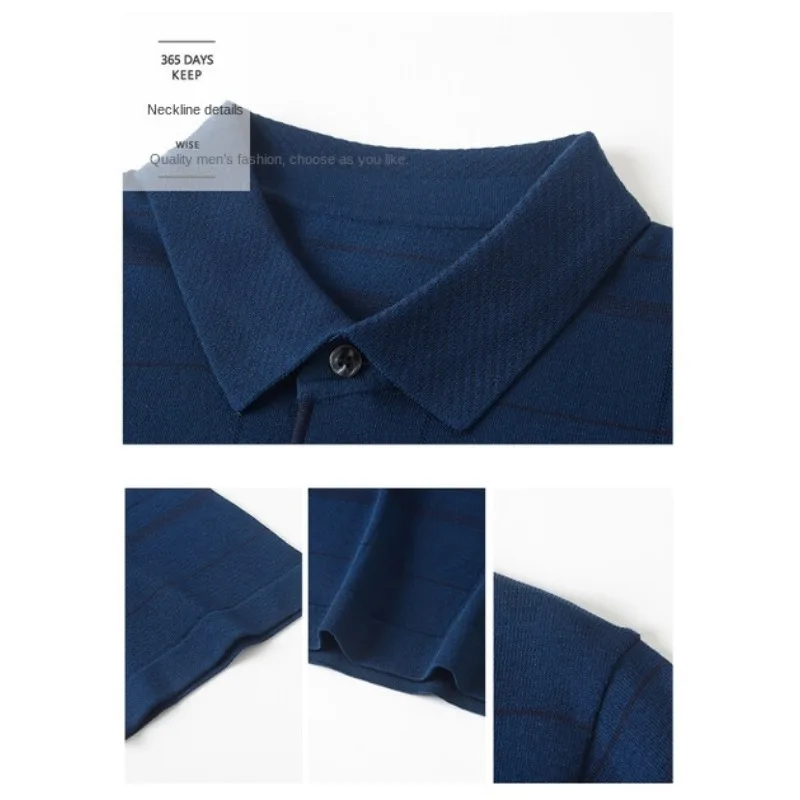 

Classic Summer Short Sleeve Polo Shirt Men's Regular Fit Knitted T-Shirt Multiple Colors Available Trendy Casual Shirt