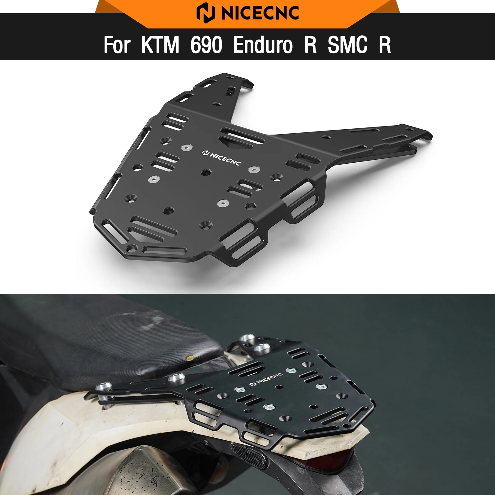 ل KTM 690 إندورو R 2008-2018 الخلفية رف أمتعة البضائع رف قوس 690 إندورو 690 إندورو 2008 2009 2010 2011 2012 2013 2014