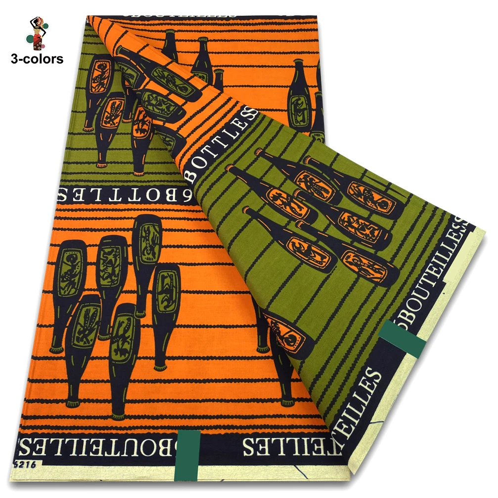 African Ankara Print - Tessuto Ankara Wax 6 Iarde per
