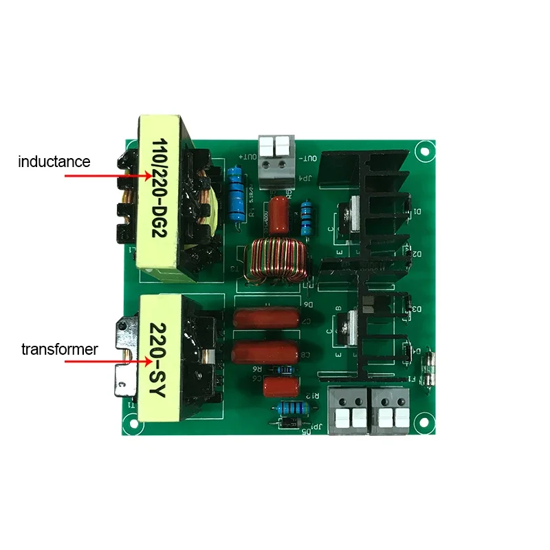 110V 40KHz 100W Ultrasonic Cleaner PCB Driver Board Circuit Kit with Transducer - Perfect for Car Washers and Washing Machines