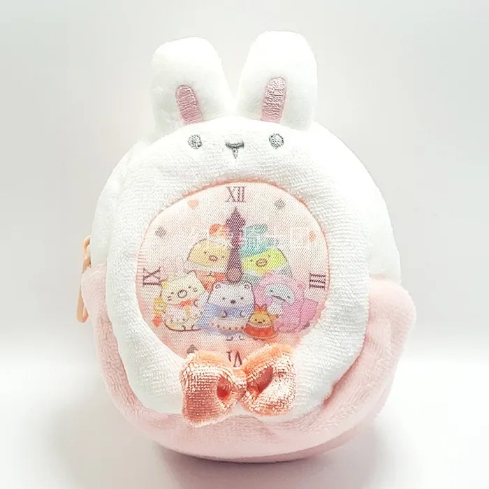 Часы Sumikko Gurashi, плюшевая женская сумка Sumikkogurashi, аниме кавайная милая сумка, брелок для ключей, кошелек для монет