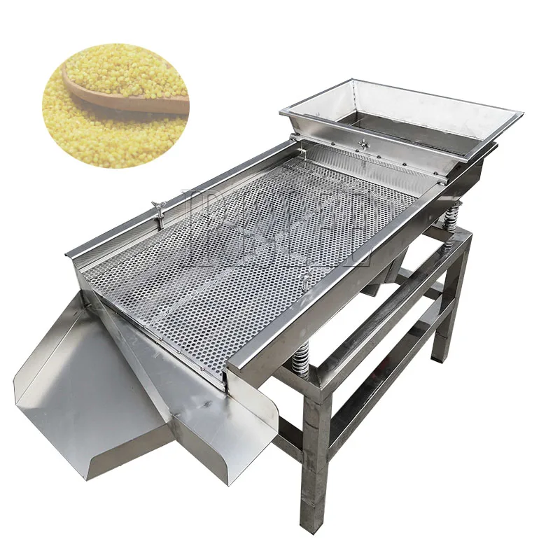 Food sieve machine 80*30cm vibrating electric screen packing machine Large granular material screening machine